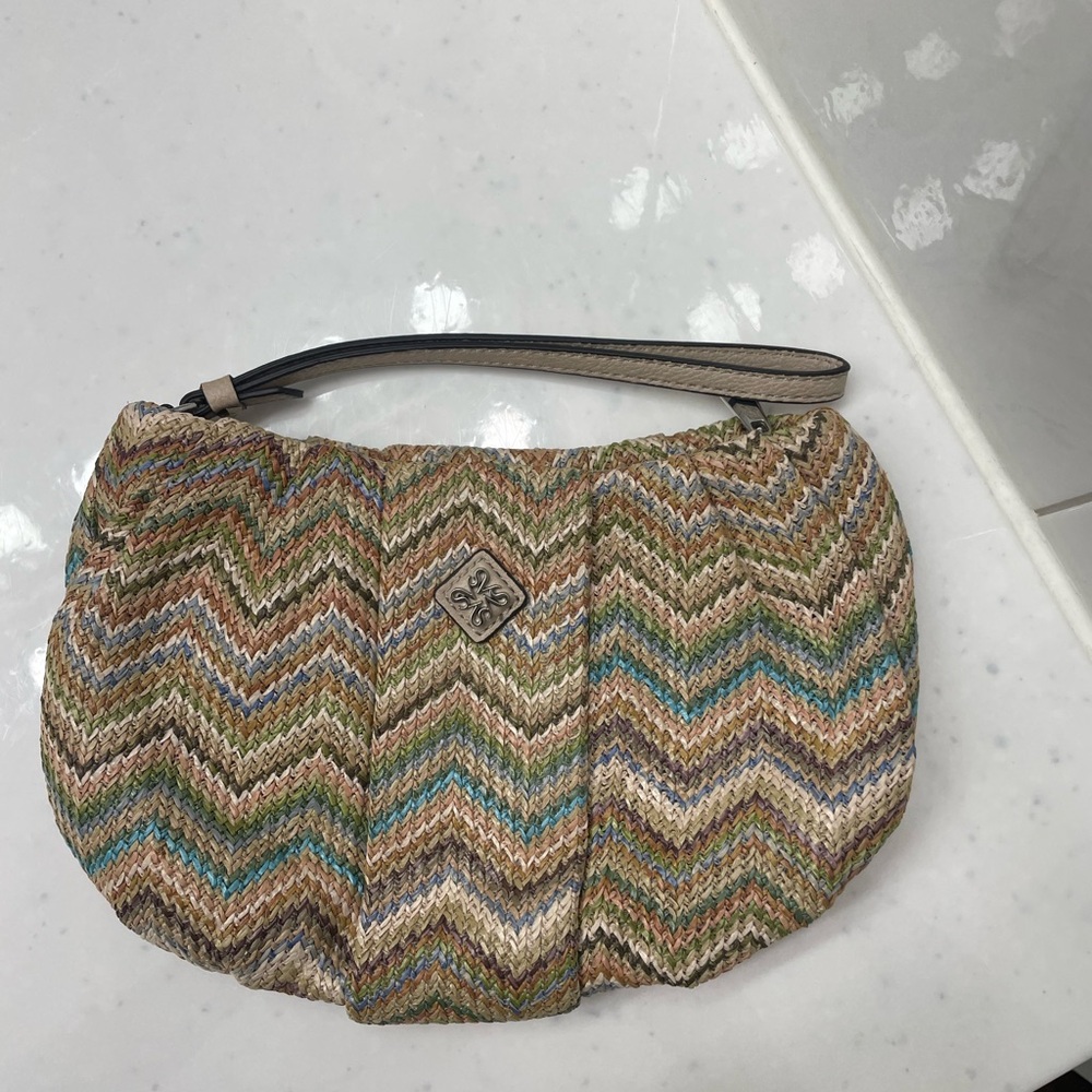 Vera Wang Chevron Woven Clutch